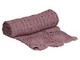 Plaid en crochet coloris vieux rose romantique