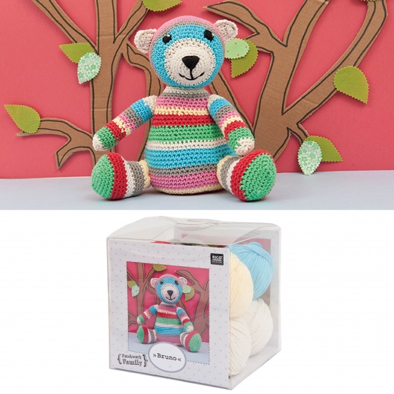 Lot de deux kits crochet Bruno et Ted + 1 offert